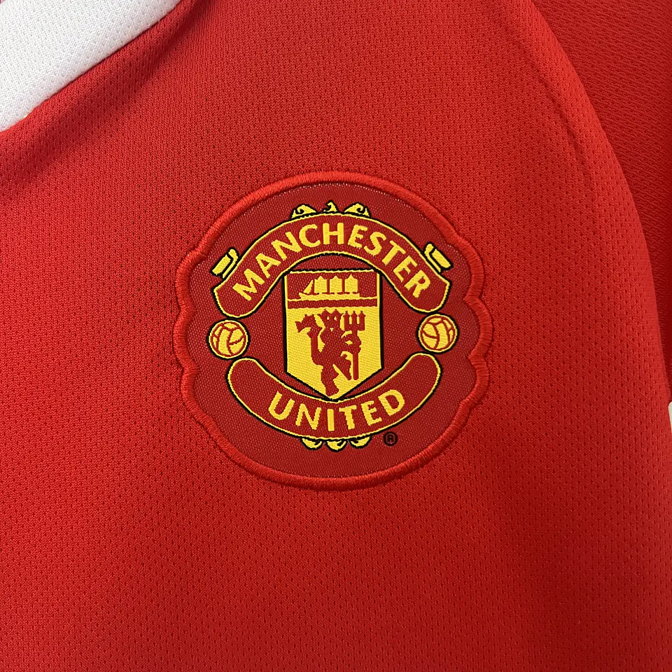 Manchester United Home 10/11 Kit-Criança 6