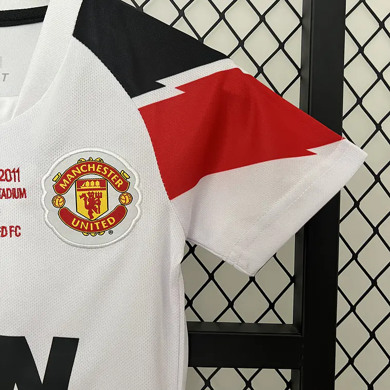 Manchester United Away 10/11 Kit-Criança 4
