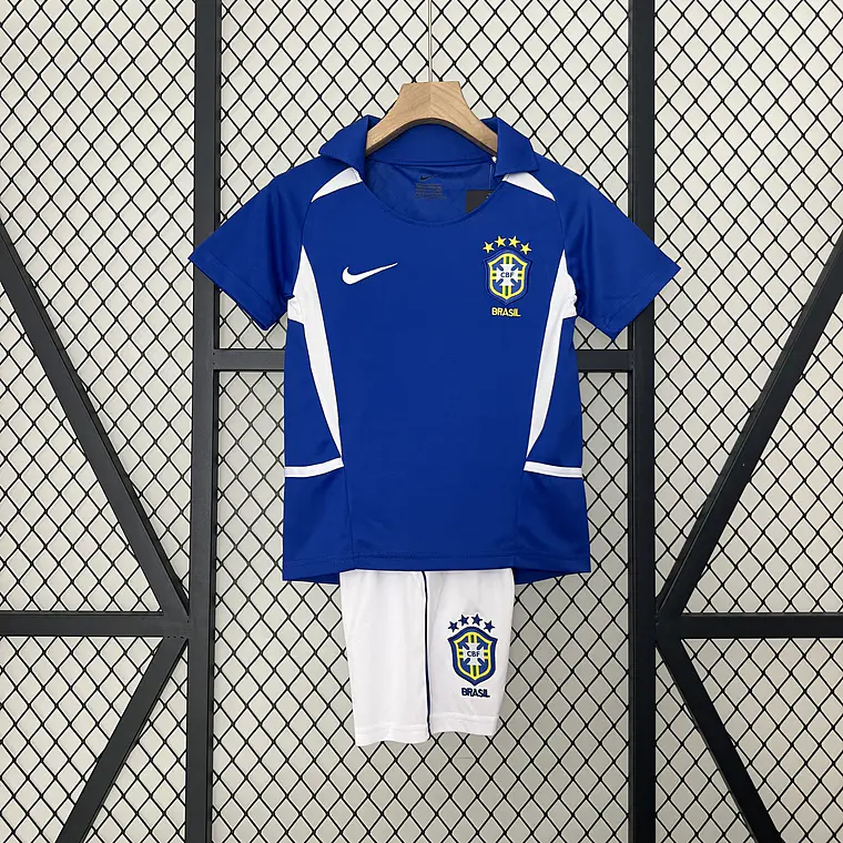 Brasil Away 2002 Kit-criança 1