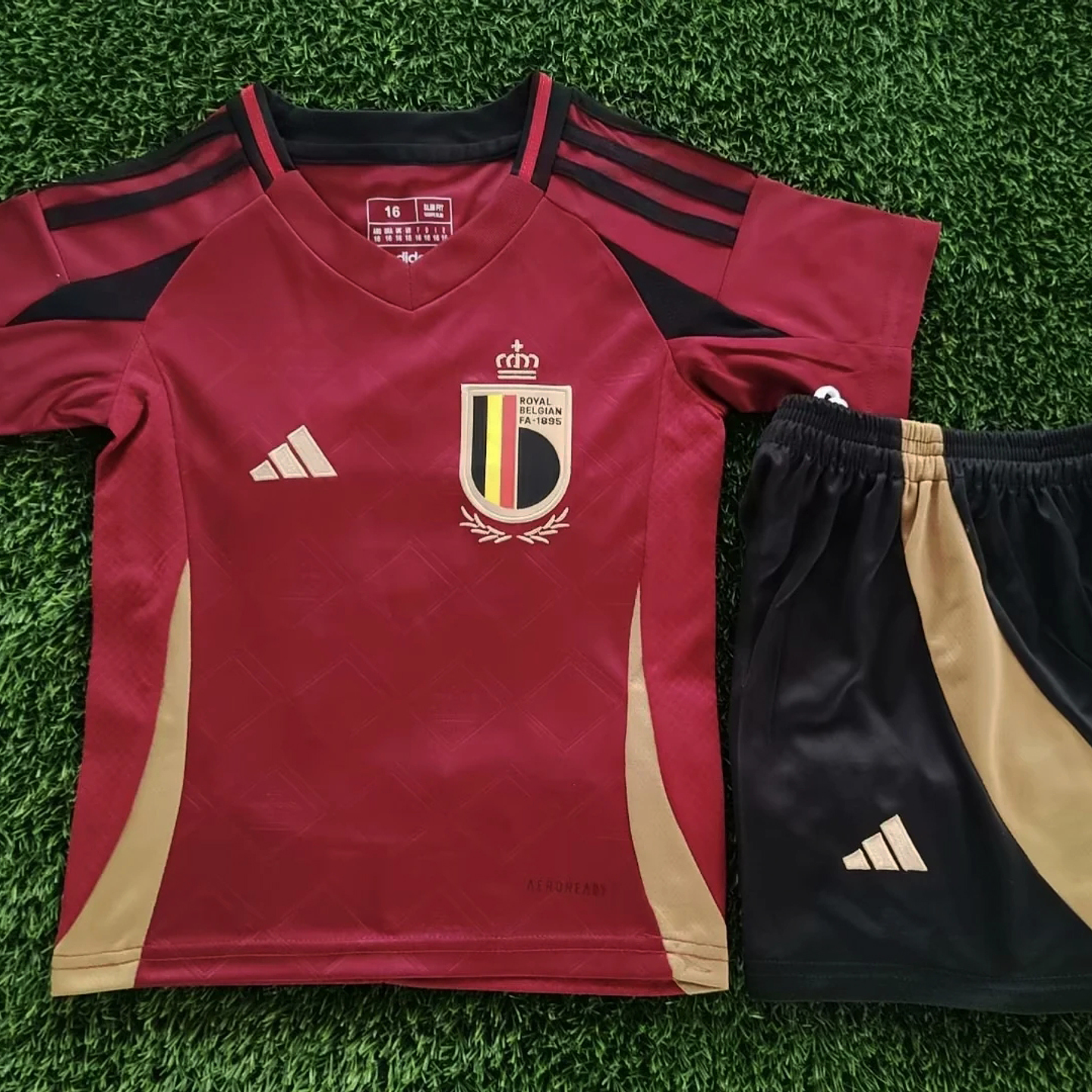 Bélgica Home 2024 Kit Criança 1