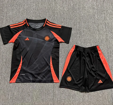 Colômbia Away 2024 Kit Criança