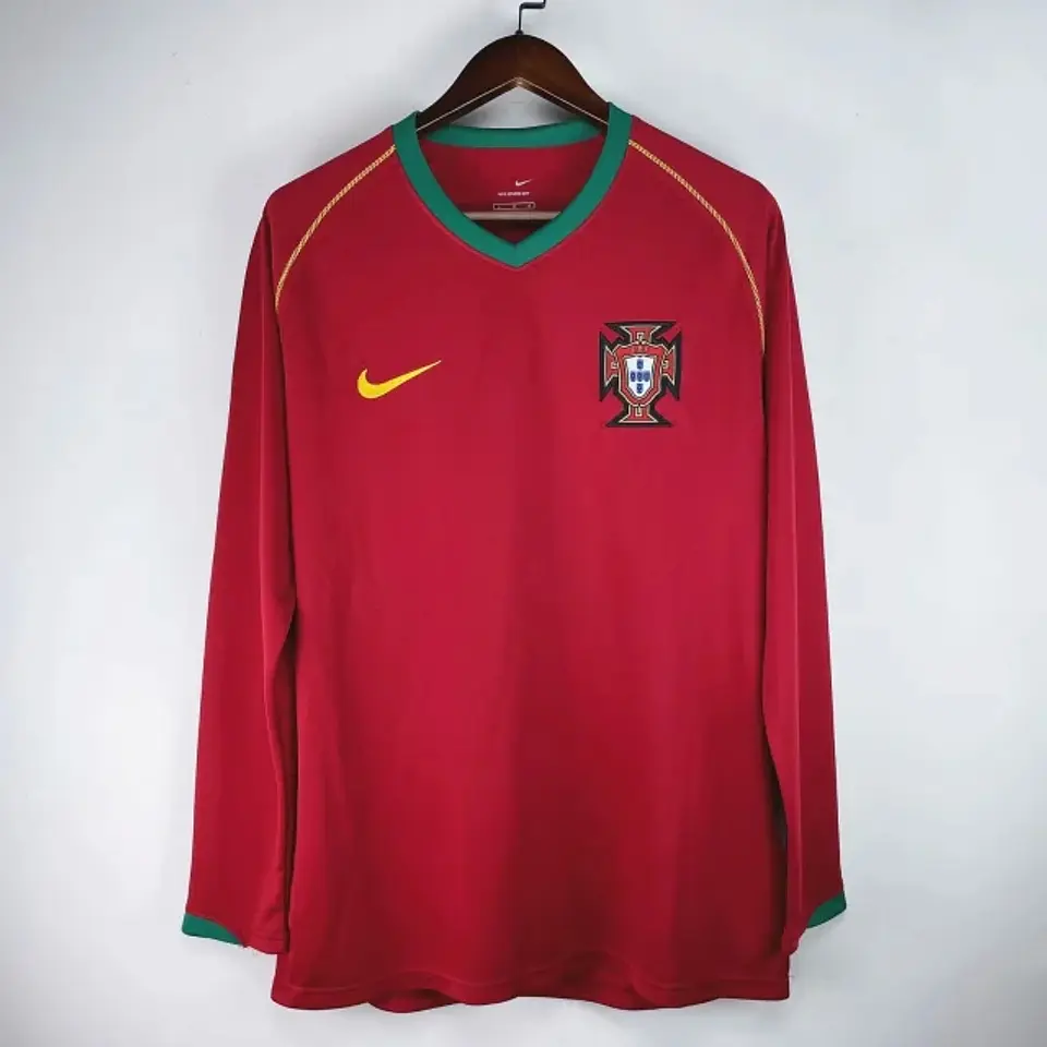 Portugal Home 2006 Manga Longa 1