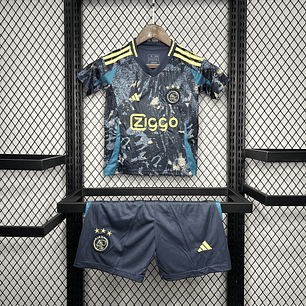 Ajax Away 24/25 Kit Criança