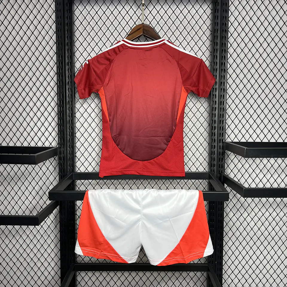 Manchester United Home Kit-Criança 24/25 3