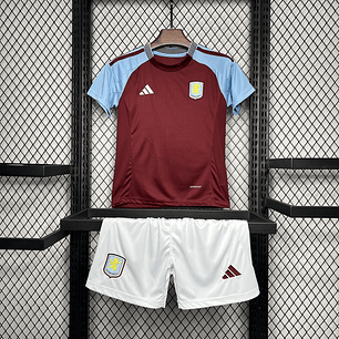 Aston Villa Home 24/25 Kit Criança 