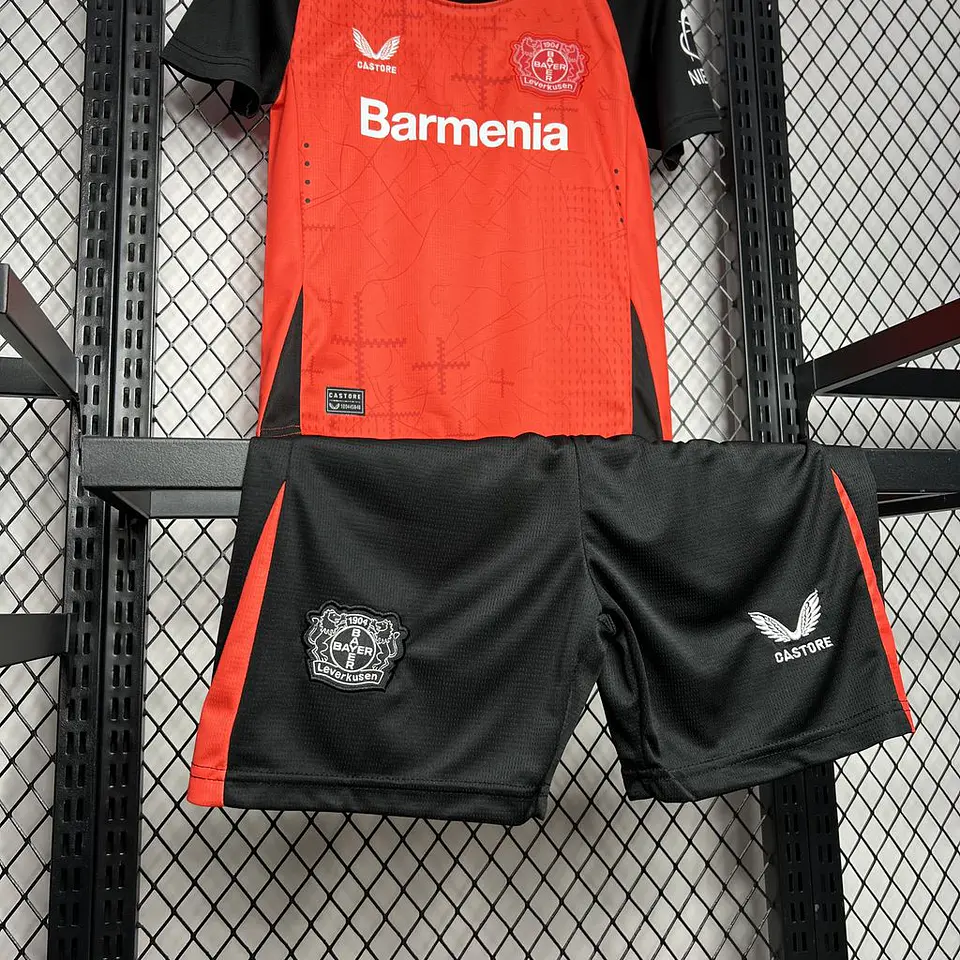 Bayer Leverkusen Home 24/25 Kit Criança 3