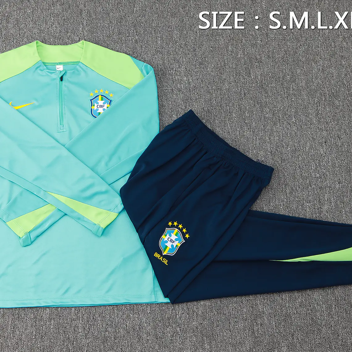 Brasil Fato Treino 1/2 Zip 24/25  1