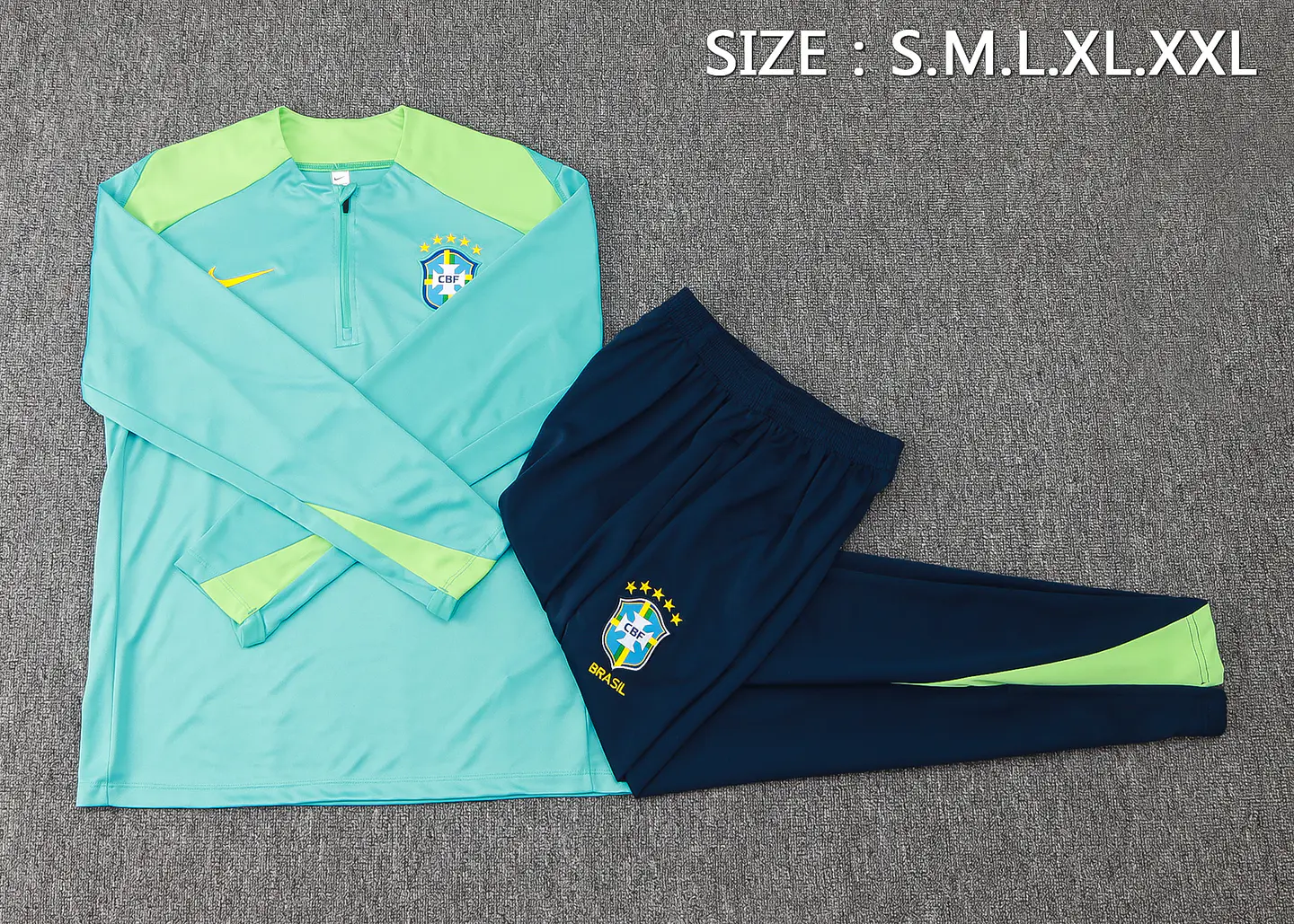 Brasil Fato Treino 1/2 Zip 24/25  1