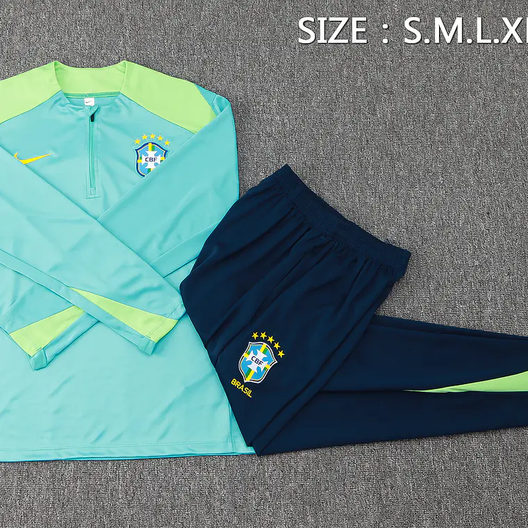 Brasil Fato Treino 1/2 Zip 24/25  1