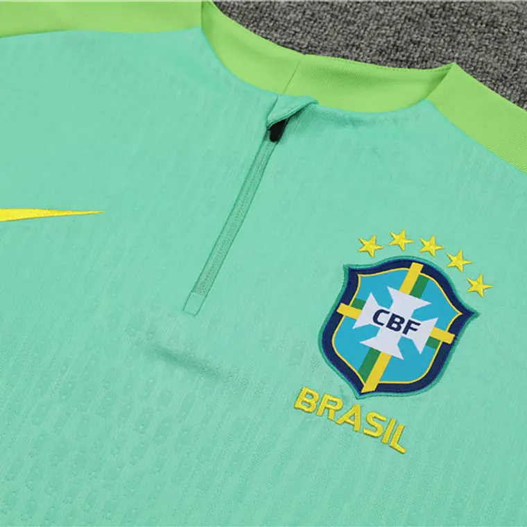 Brasil Fato Treino 1/2 Zip 24/25  3