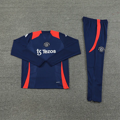 Manchester United Fato Treino 1/2 Zip 24/25 