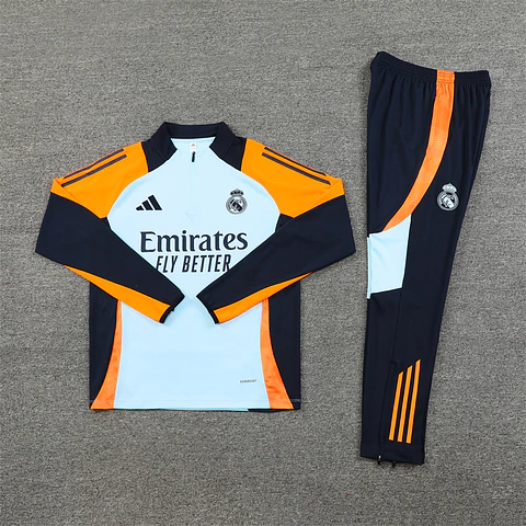Real Madrid Fato Treino 1/2 Zip 24/25