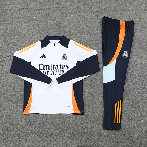 Real Madrid Fato Treino 1/2 Zip 24/25