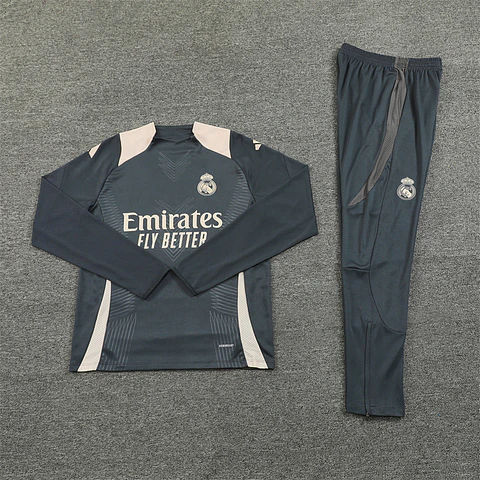 Real Madrid Fato Treino 1/2 Zip 24/25