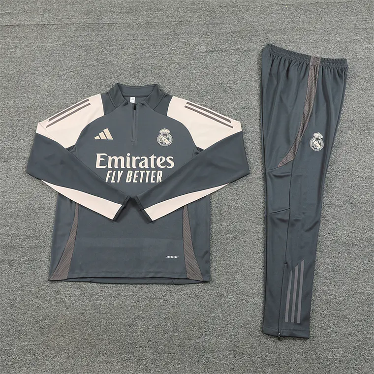 Real Madrid Fato Treino 1/2 Zip 24/25 1