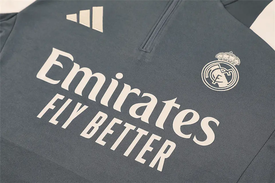 Real Madrid Fato Treino 1/2 Zip 24/25 3