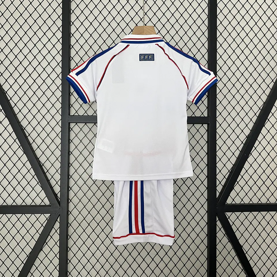 França Away 1998 Kit Criança 2