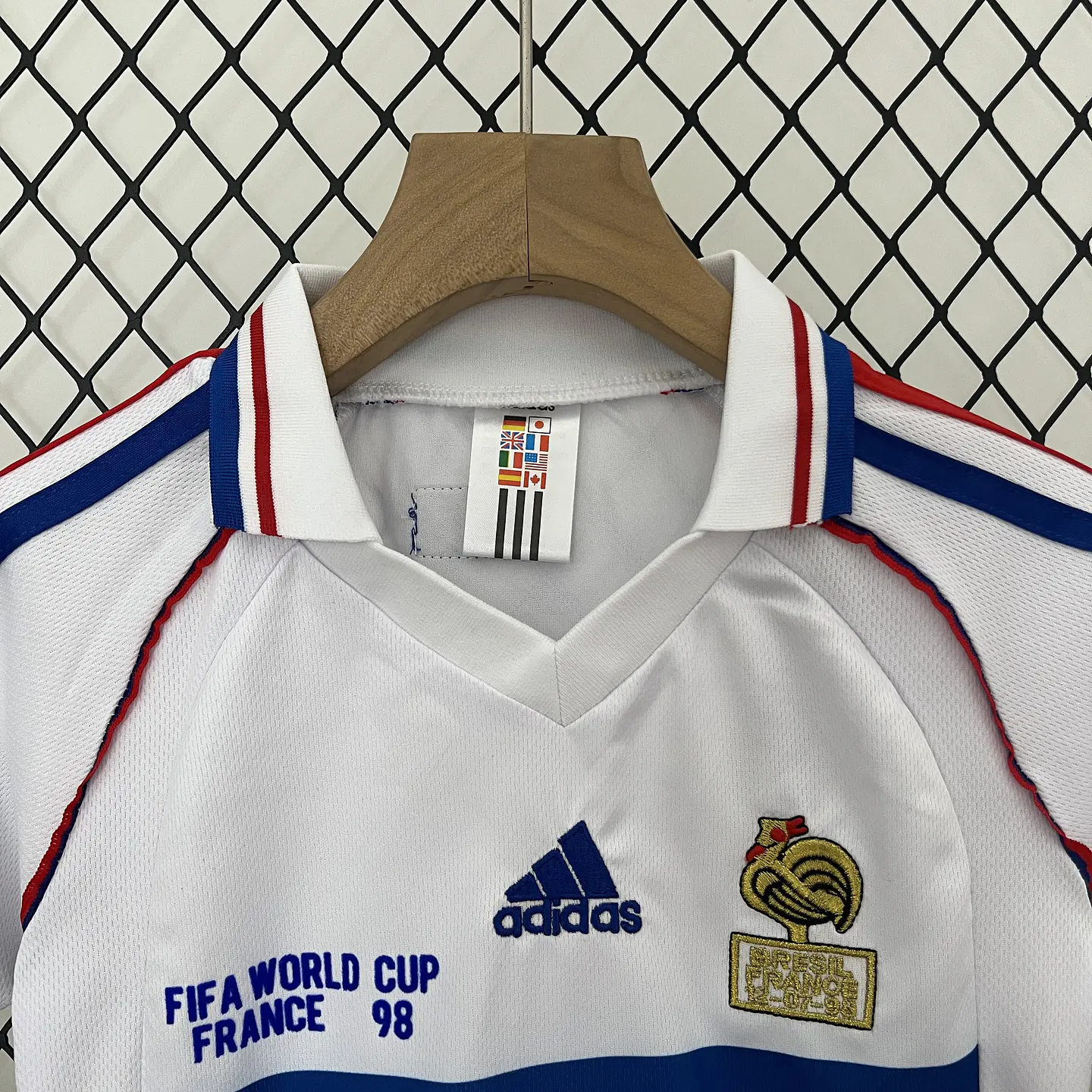 França Away 1998 Kit Criança 3