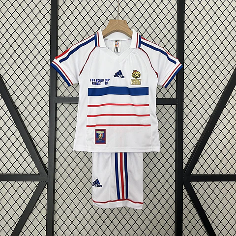 França Away 1998 Kit Criança