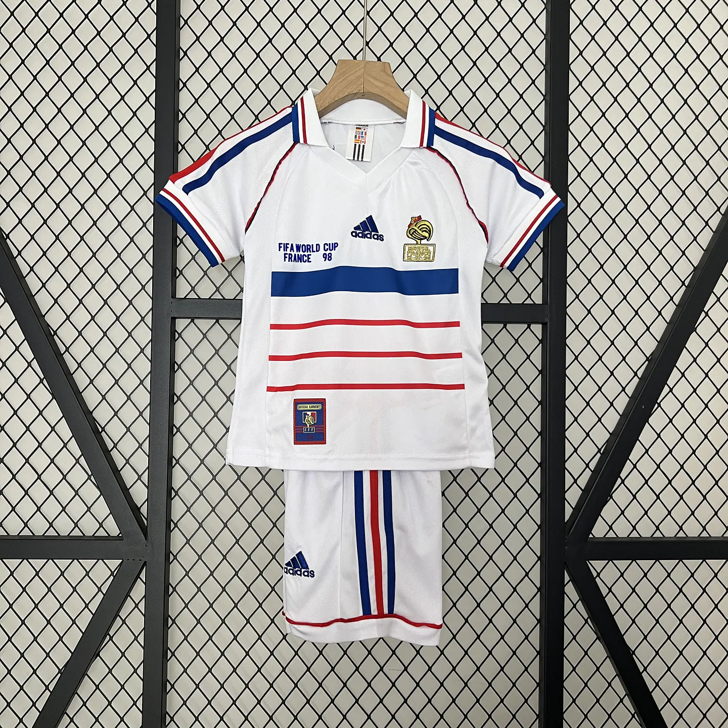 França Away 1998 Kit Criança 1