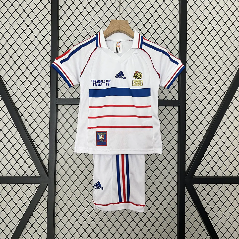 França Away 1998 Kit Criança 1