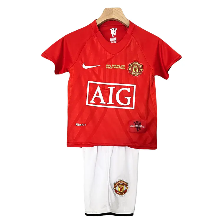 Manchester United Home 07/08 Kit Criança 1