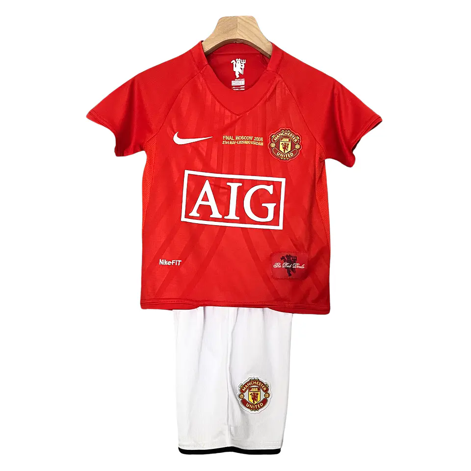 Manchester United Home 07/08 Kit Criança 1