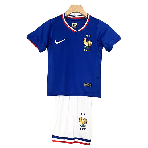 França Home Euro 2024 Kit Criança