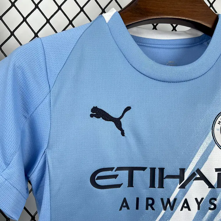 Manchester City Home 25/26 Kit Criança 5