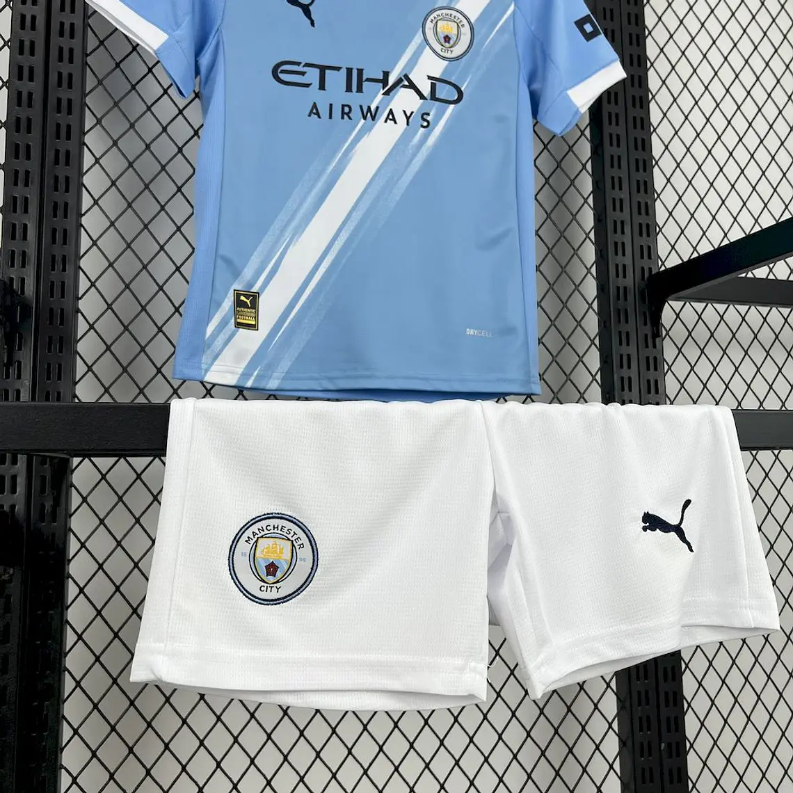 Manchester City Home 25/26 Kit Criança 4