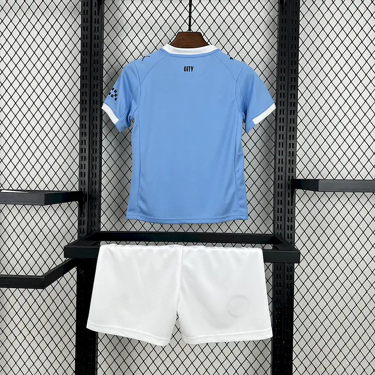Manchester City Home 25/26 Kit Criança 3