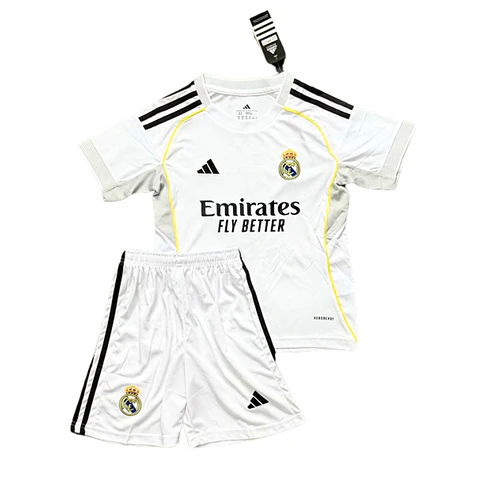 Real Madrid Home 25/26 Kit Criança