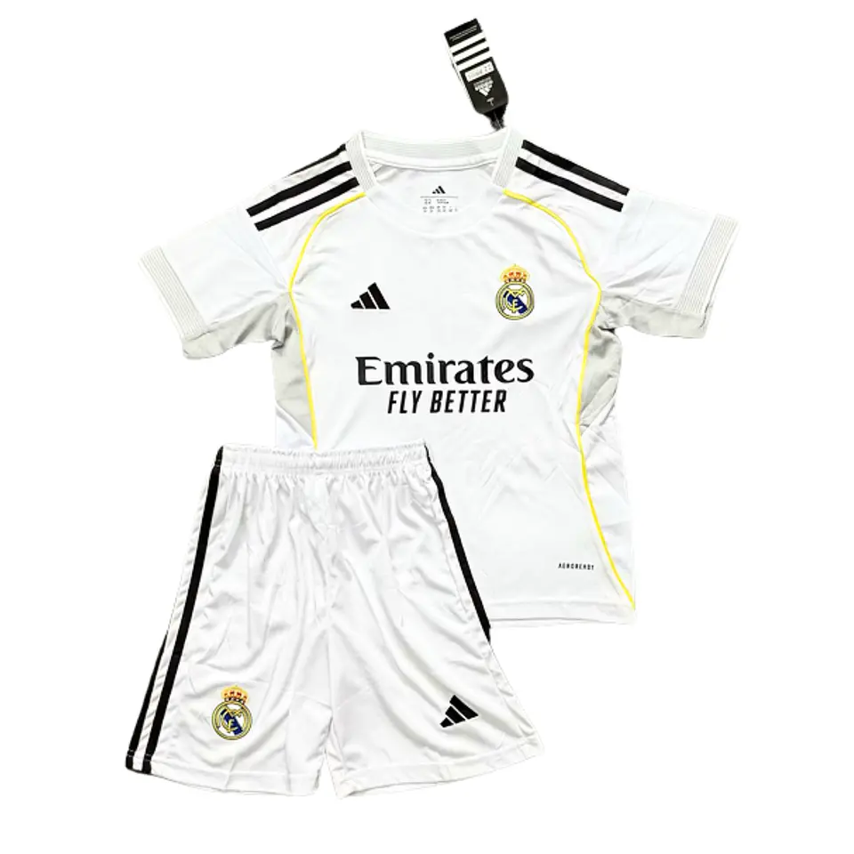 Real Madrid Home 25/26 Kit Criança 1