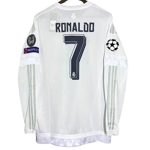 Real Madrid Home 15/16 Manga Longa