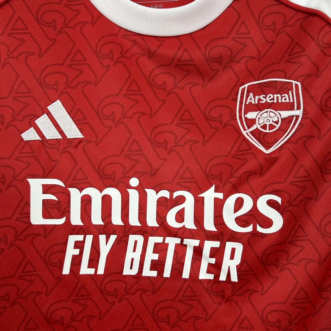 Arsenal Home 25/26 Kit Criança 6