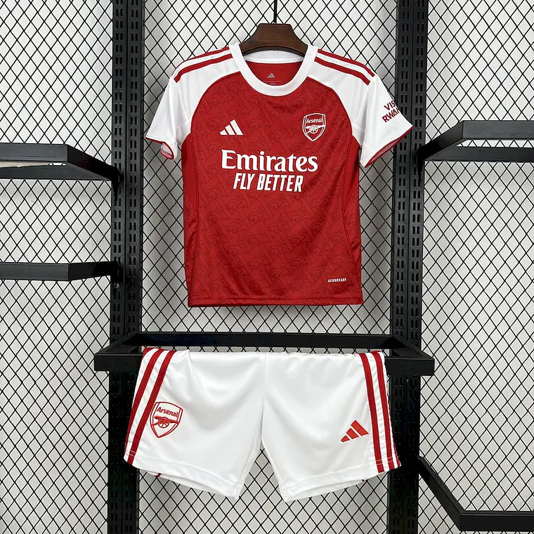 Arsenal Home 25/26 Kit Criança 2