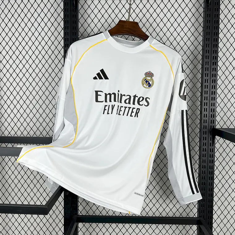 Real Madrid Home 25/26 Manga Longa 2