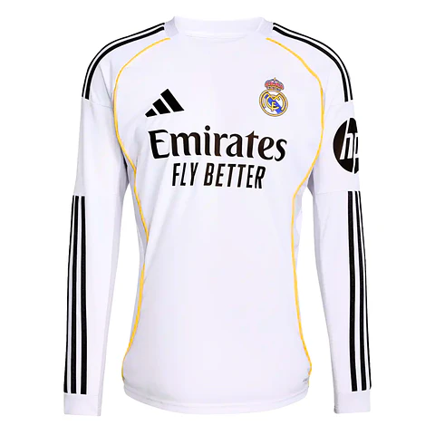 Real Madrid Home 25/26 Manga Longa