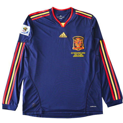 Espanha Away 2010 Manga Longa 