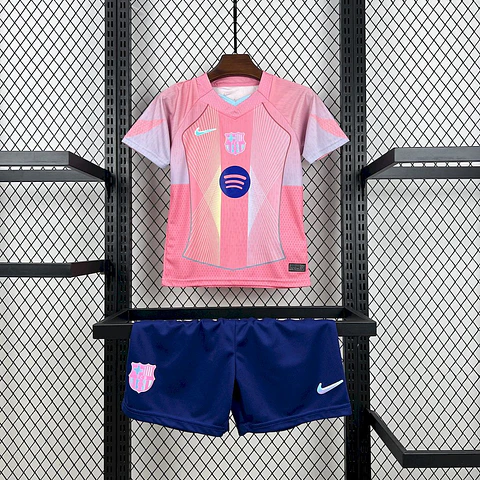Barcelona Especial Pink 25/26 Kit Criança