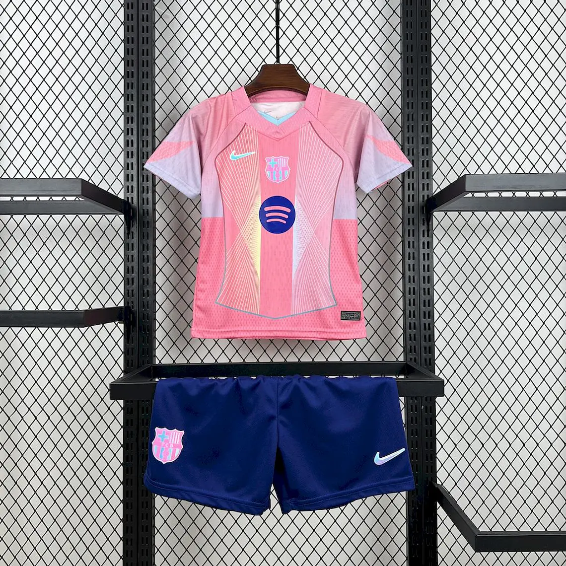 Barcelona Especial Pink 25/26 Kit Criança 1