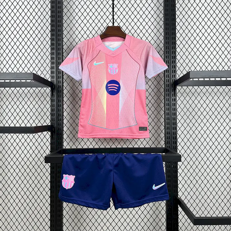 Barcelona Especial Pink 25/26 Kit Criança 1