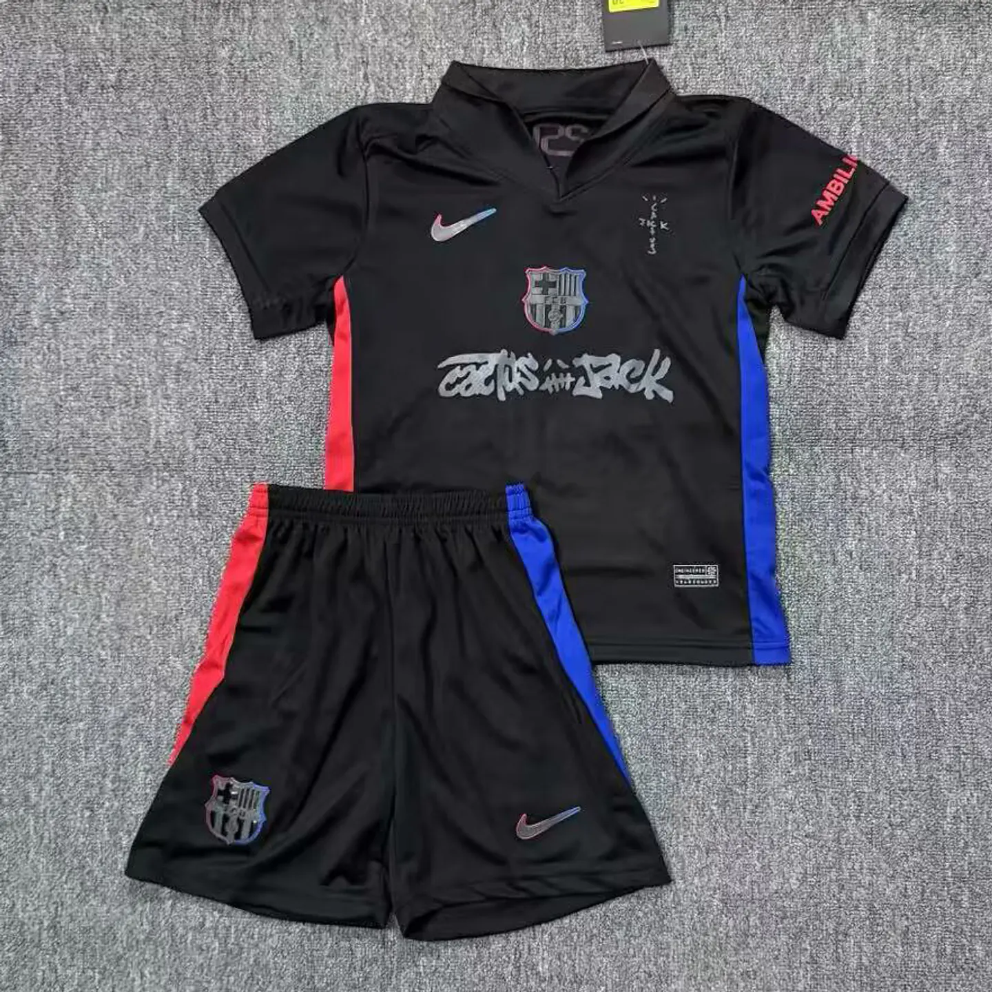 Barcelona Away Travis Scott 24/25 Kit-Criança 2