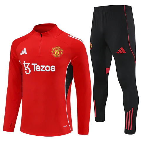 Manchester United Fato Treino 1/2 Zip 25/26