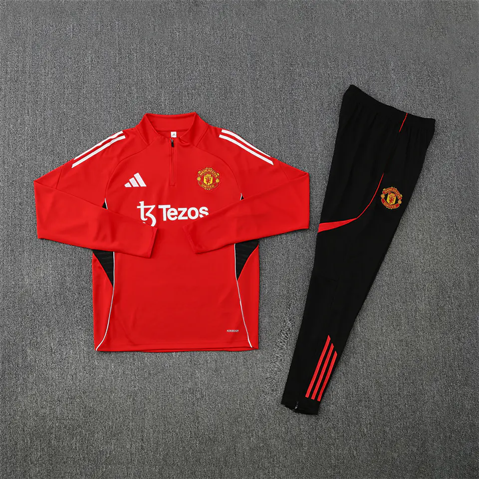 Manchester United Fato Treino 1/2 Zip 25/26 3