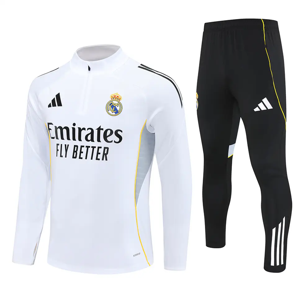 Real Madrid Fato Treino 1/2 Zip 25/26 1