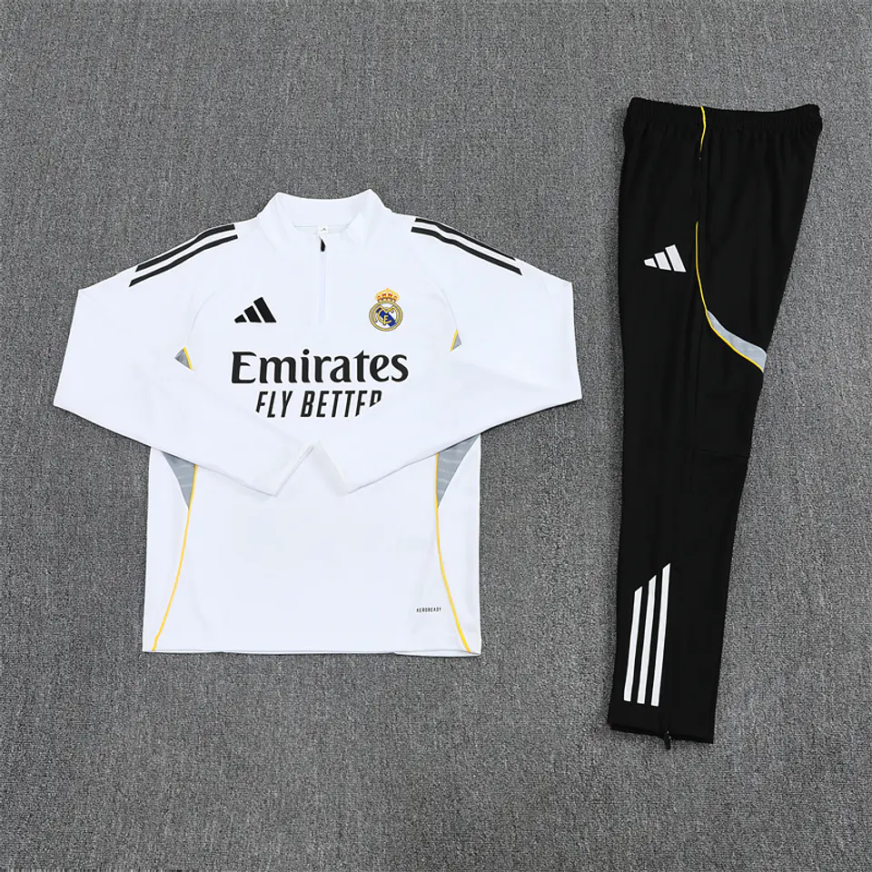 Real Madrid Fato Treino 1/2 Zip 25/26 3