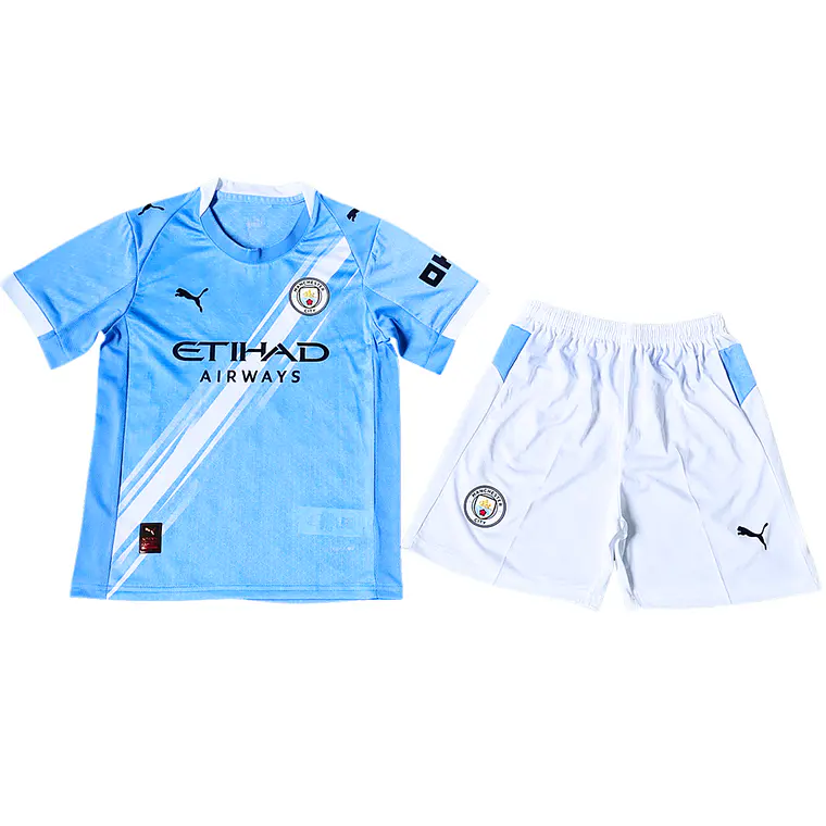 Manchester City Home 25/26 Kit Criança 1