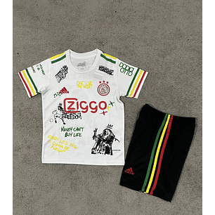 Ajax Especial Bob Marley 25/26 Kit-Criança