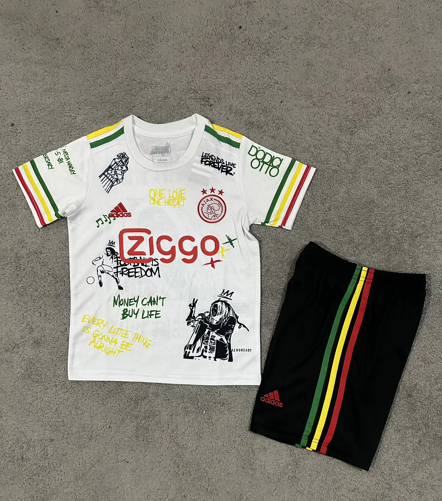 Ajax Especial Bob Marley 25/26 Kit-Criança 2